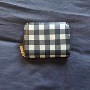 Gingham wallet